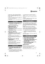 Предварительный просмотр 148 страницы Würth EPM 160-E Translation Of The Original Operating Instructions