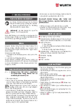 Preview for 23 page of Würth ERGOPOWER TWINBLADE+ Manual