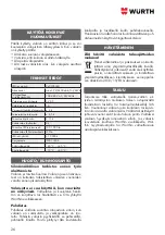 Preview for 26 page of Würth ERGOPOWER TWINBLADE+ Manual