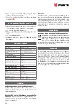 Preview for 32 page of Würth ERGOPOWER TWINBLADE+ Manual