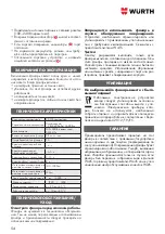 Preview for 54 page of Würth ERGOPOWER TWINBLADE+ Manual