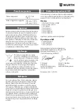 Preview for 115 page of Würth ESF 500-E Universal Operating Instructions Manual