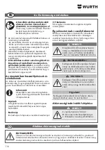 Preview for 116 page of Würth ESF 500-E Universal Operating Instructions Manual