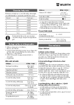 Preview for 121 page of Würth ESF 500-E Universal Operating Instructions Manual