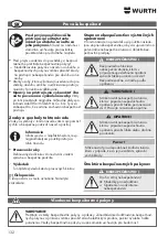 Preview for 132 page of Würth ESF 500-E Universal Operating Instructions Manual