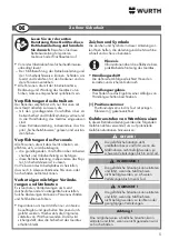 Preview for 5 page of Würth ESI 160 Operating Instructions Manual