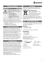 Preview for 15 page of Würth ESI 160 Operating Instructions Manual