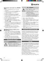 Предварительный просмотр 32 страницы Würth EVAPO MAT 0891 764 400 Translation Of The Original Operating Instructions