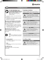 Предварительный просмотр 49 страницы Würth EVAPO MAT 0891 764 400 Translation Of The Original Operating Instructions