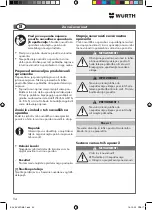 Предварительный просмотр 94 страницы Würth EVAPO MAT 0891 764 400 Translation Of The Original Operating Instructions