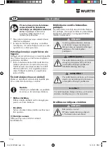 Предварительный просмотр 114 страницы Würth EVAPO MAT 0891 764 400 Translation Of The Original Operating Instructions