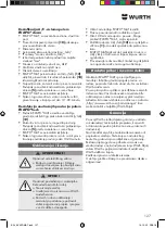 Предварительный просмотр 127 страницы Würth EVAPO MAT 0891 764 400 Translation Of The Original Operating Instructions