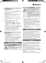 Предварительный просмотр 132 страницы Würth EVAPO MAT 0891 764 400 Translation Of The Original Operating Instructions