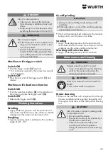 Предварительный просмотр 27 страницы Würth EWS 10-115 COMPACT Translation Of The Original Operating Instructions