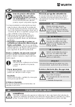 Предварительный просмотр 65 страницы Würth EWS 10-115 COMPACT Translation Of The Original Operating Instructions