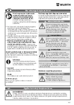 Предварительный просмотр 161 страницы Würth EWS 10-115 COMPACT Translation Of The Original Operating Instructions