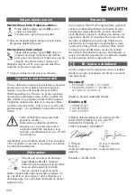 Предварительный просмотр 232 страницы Würth EWS 10-115 COMPACT Translation Of The Original Operating Instructions