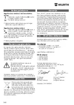 Предварительный просмотр 268 страницы Würth EWS 10-115 COMPACT Translation Of The Original Operating Instructions