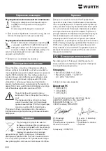 Предварительный просмотр 292 страницы Würth EWS 10-115 COMPACT Translation Of The Original Operating Instructions