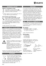 Предварительный просмотр 304 страницы Würth EWS 10-115 COMPACT Translation Of The Original Operating Instructions