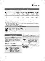 Предварительный просмотр 338 страницы Würth EWS 10-125 Compact Manual