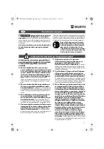 Предварительный просмотр 17 страницы Würth EWS 14-125 INOX English Translation Of The Original Operating Instructions