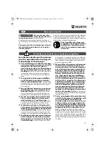 Предварительный просмотр 24 страницы Würth EWS 14-125 INOX English Translation Of The Original Operating Instructions