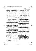 Предварительный просмотр 25 страницы Würth EWS 14-125 INOX English Translation Of The Original Operating Instructions