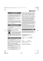 Предварительный просмотр 29 страницы Würth EWS 14-125 INOX English Translation Of The Original Operating Instructions