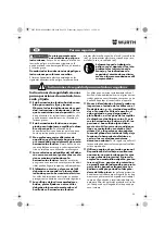 Предварительный просмотр 30 страницы Würth EWS 14-125 INOX English Translation Of The Original Operating Instructions