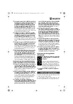 Предварительный просмотр 32 страницы Würth EWS 14-125 INOX English Translation Of The Original Operating Instructions