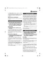 Предварительный просмотр 34 страницы Würth EWS 14-125 INOX English Translation Of The Original Operating Instructions