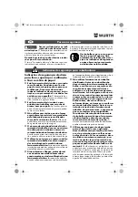 Предварительный просмотр 36 страницы Würth EWS 14-125 INOX English Translation Of The Original Operating Instructions