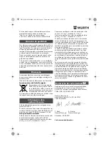 Предварительный просмотр 41 страницы Würth EWS 14-125 INOX English Translation Of The Original Operating Instructions