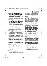 Предварительный просмотр 43 страницы Würth EWS 14-125 INOX English Translation Of The Original Operating Instructions