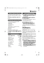 Предварительный просмотр 45 страницы Würth EWS 14-125 INOX English Translation Of The Original Operating Instructions