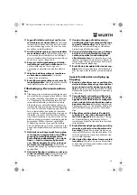 Предварительный просмотр 55 страницы Würth EWS 14-125 INOX English Translation Of The Original Operating Instructions