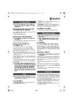 Предварительный просмотр 57 страницы Würth EWS 14-125 INOX English Translation Of The Original Operating Instructions