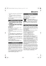 Предварительный просмотр 58 страницы Würth EWS 14-125 INOX English Translation Of The Original Operating Instructions