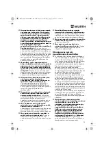 Предварительный просмотр 73 страницы Würth EWS 14-125 INOX English Translation Of The Original Operating Instructions