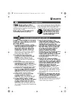 Предварительный просмотр 79 страницы Würth EWS 14-125 INOX English Translation Of The Original Operating Instructions