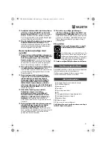 Предварительный просмотр 81 страницы Würth EWS 14-125 INOX English Translation Of The Original Operating Instructions