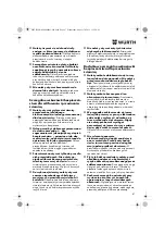 Предварительный просмотр 87 страницы Würth EWS 14-125 INOX English Translation Of The Original Operating Instructions