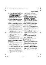 Предварительный просмотр 99 страницы Würth EWS 14-125 INOX English Translation Of The Original Operating Instructions