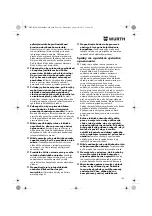 Предварительный просмотр 105 страницы Würth EWS 14-125 INOX English Translation Of The Original Operating Instructions