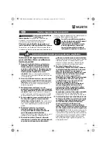 Предварительный просмотр 110 страницы Würth EWS 14-125 INOX English Translation Of The Original Operating Instructions