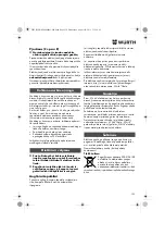 Предварительный просмотр 139 страницы Würth EWS 14-125 INOX English Translation Of The Original Operating Instructions