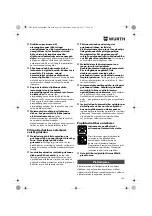 Предварительный просмотр 143 страницы Würth EWS 14-125 INOX English Translation Of The Original Operating Instructions