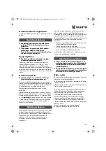 Предварительный просмотр 145 страницы Würth EWS 14-125 INOX English Translation Of The Original Operating Instructions