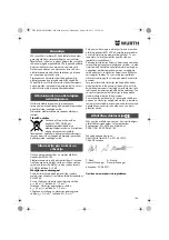 Предварительный просмотр 146 страницы Würth EWS 14-125 INOX English Translation Of The Original Operating Instructions